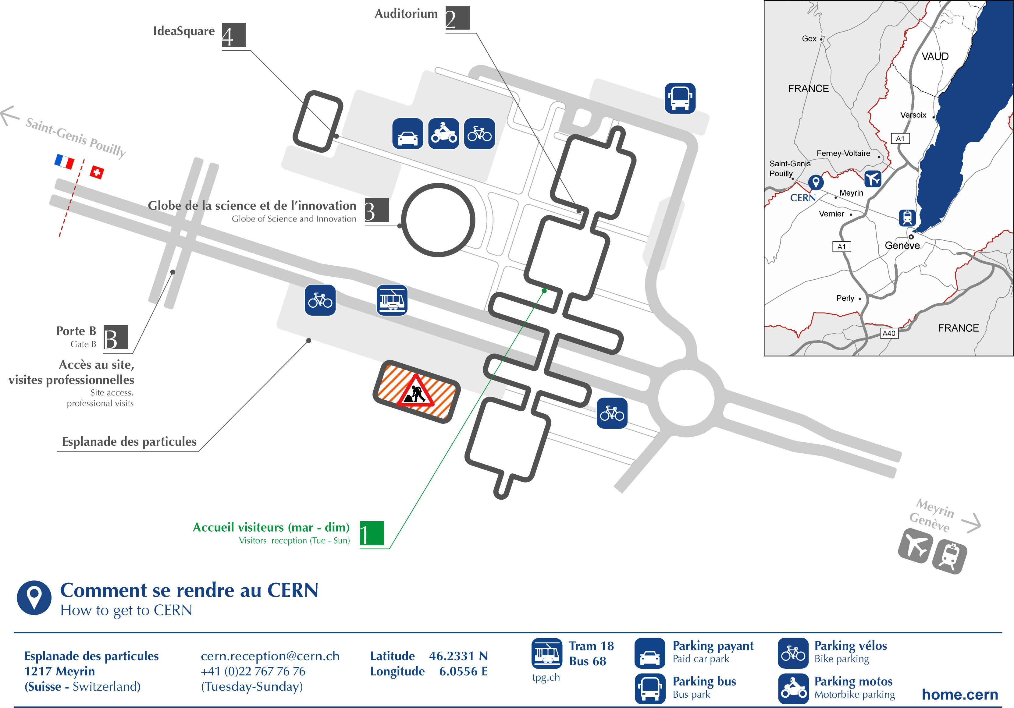 CERN gateway map